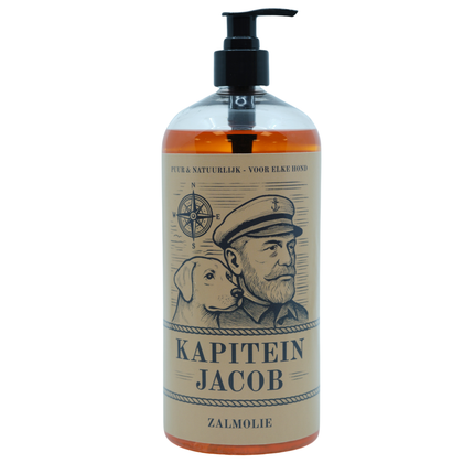Captain Jacob – Lachsöl für Hunde – 1 Liter