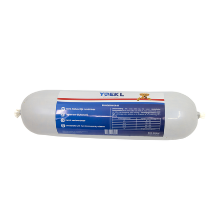 YOEKL – Rinderwurst für Hunde – 900 Gramm