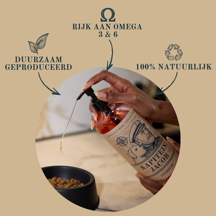 Captain Jacob – Lachsöl für Hunde – 1 Liter