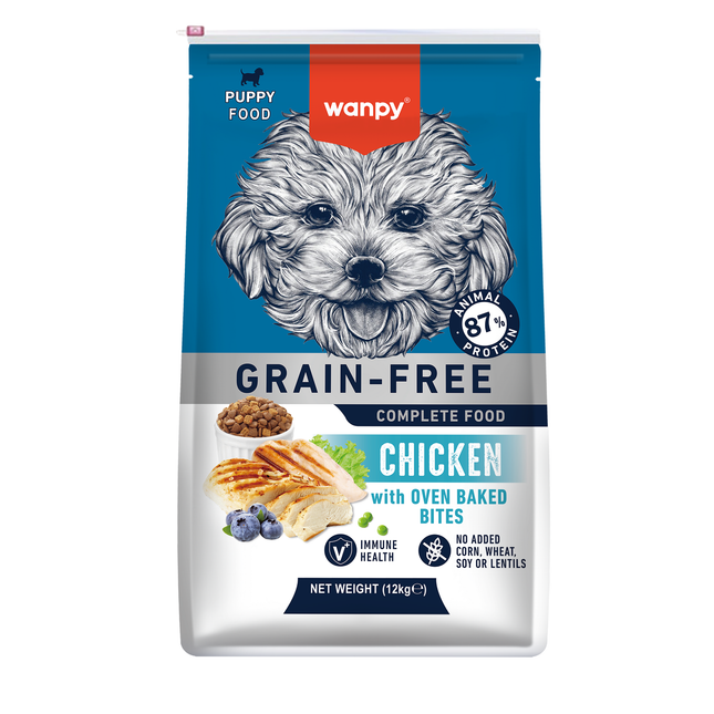 Wanpy - Hundefutter Huhn - 12 kg (Welpen)