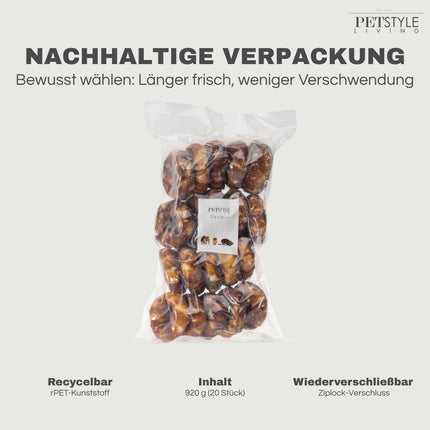 Petstyle Living - Plüschringe mit Entenmotiv, 7,5 cm - 20 Stück