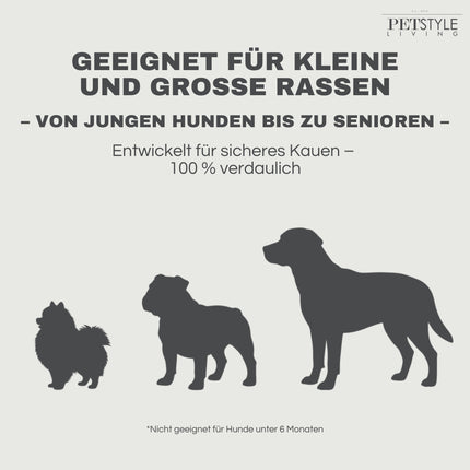 Petstyle Living - Gedrehte Stäbchen mit Huhn 12,5 cm - 30 Stück