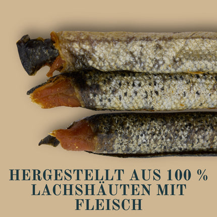 Kapitein Jacob – Getrocknete Lachshaut mit Fleisch – 750 Gramm