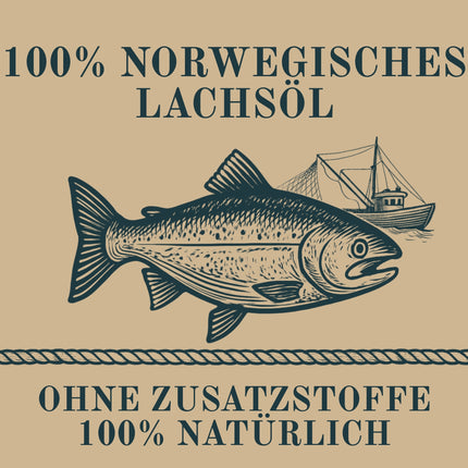 Captain Jacob – Lachsöl für Hunde – 0,5 Liter