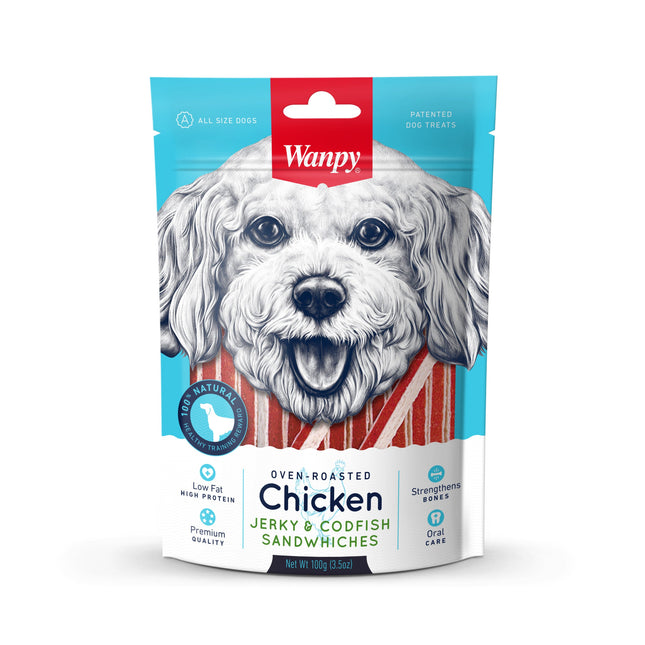 Wanpy – Chicken Jerky und Kabeljau-Sandwiches