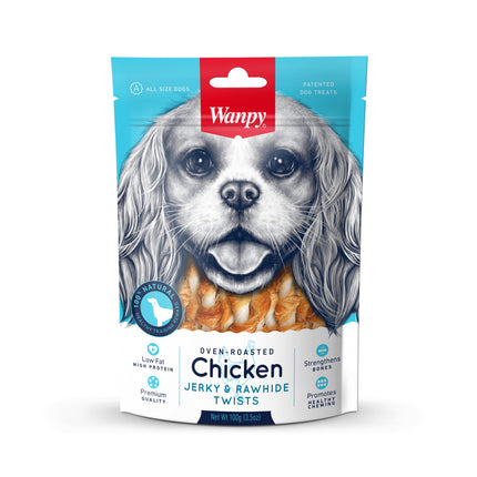 Wanpy – Chicken Jerky &amp; Rawhide Twists