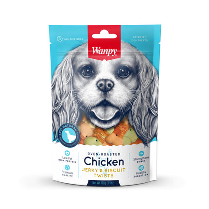 Wanpy – Chicken Jerky &amp; Biscuit Twists