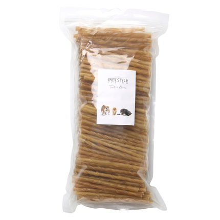 Petstyle Living - Gedrehte Stäbchen Natur 12,5 cm - 200 Stück