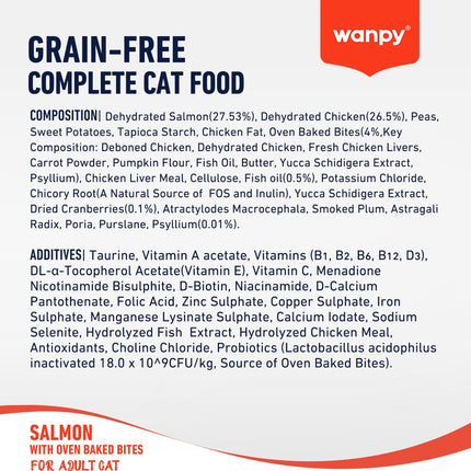 Wanpy - Katzenfutter Lachs - 8 kg (Erwachsene)