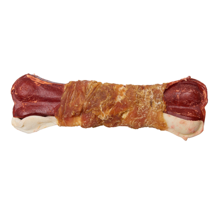 Petstyle Living – Gepresste Knochen mit Huhn & Rind, mehrfarbig, 16 cm – 6er-Pack