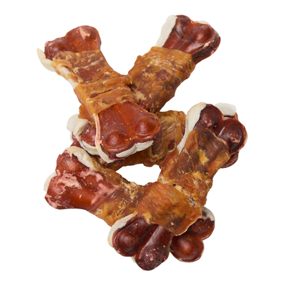 Petstyle Living - Gepresste Knochen mit Huhn & Rind, mehrfarbig, 7,5 cm - 20 Stück