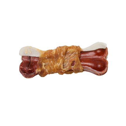 Petstyle Living - Gepresste Knochen mit Huhn & Rind, mehrfarbig, 7,5 cm - 20 Stück
