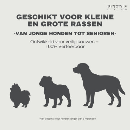 Petstyle Living - Gedrehte Stäbchen mit Huhn 12,5 cm - 30 Stück