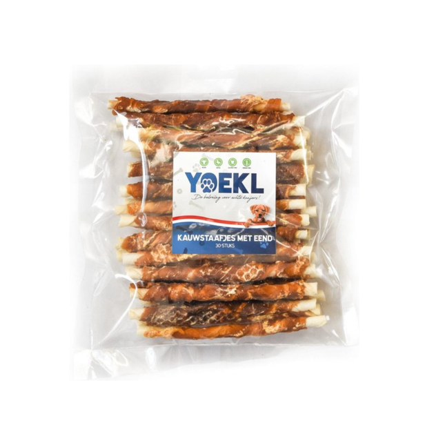 YOEKL - Kaustäbchen mit Ente, 30 Stück