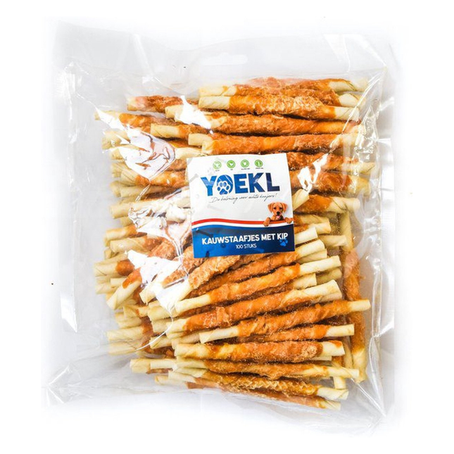 YOEKL - Kausticks mit Hühnchen, 100 Stück 