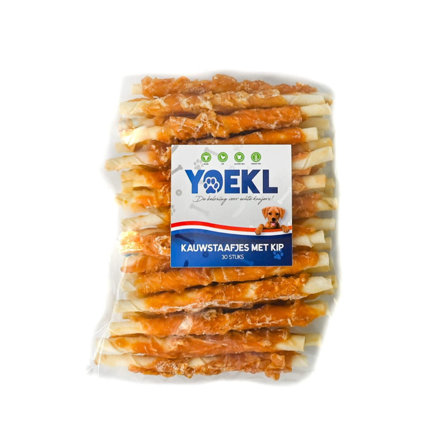 YOEKL - Kausticks mit Hühnchen, 30 Stück